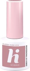 Hybridikynsilakka Hi Hybrid 214 Classic Nude, 5ml hinta ja tiedot | Kynsilakat ja kynsienhoitotuotteet | hobbyhall.fi