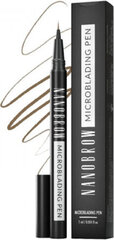 Kulmakynä Nanobrow Microblading Pen Warm Brown 1 ml hinta ja tiedot | Silmämeikit | hobbyhall.fi