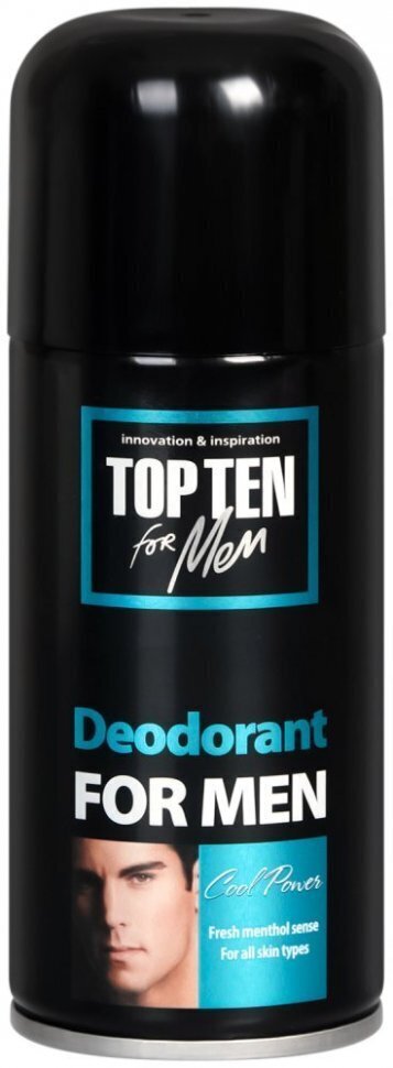 Deodorantti Top Ten Cool Power, 150 ml hinta ja tiedot | Deodorantit | hobbyhall.fi