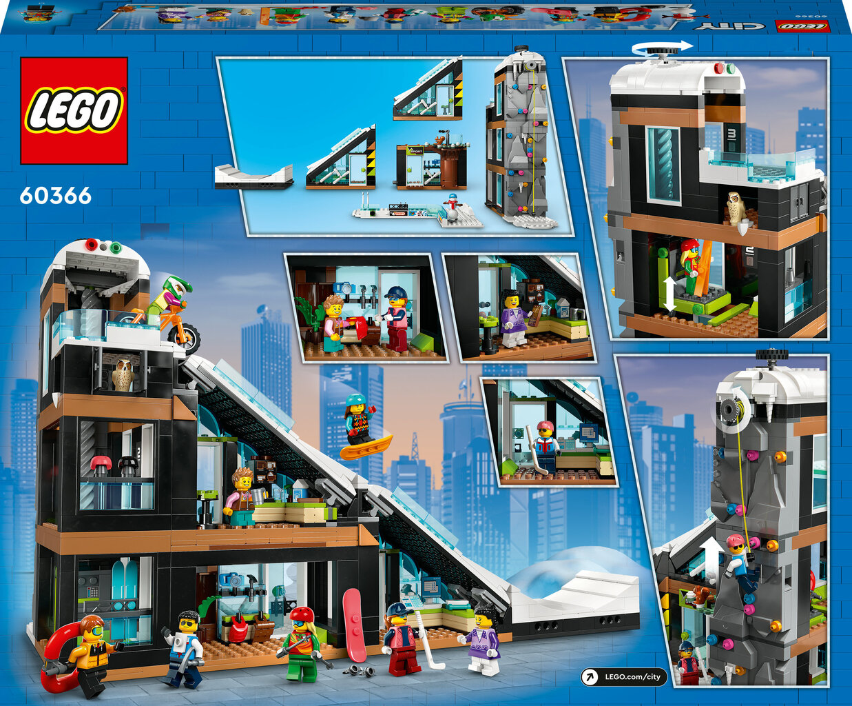 60366 LEGO® City Laskettelu‑ ja kiipeilykeskus hinta ja tiedot | LEGOT ja rakennuslelut | hobbyhall.fi