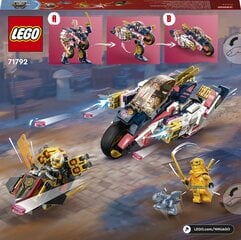 71792 LEGO® NINJAGO Soran muuntuva moottoripyörärobotti hinta ja tiedot | LEGOT ja rakennuslelut | hobbyhall.fi