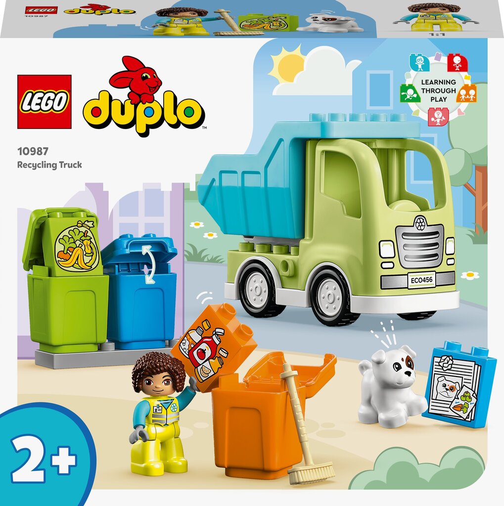 10987 LEGO® DUPLO Kierrätyskuorma-auto hinta ja tiedot | LEGOT ja rakennuslelut | hobbyhall.fi