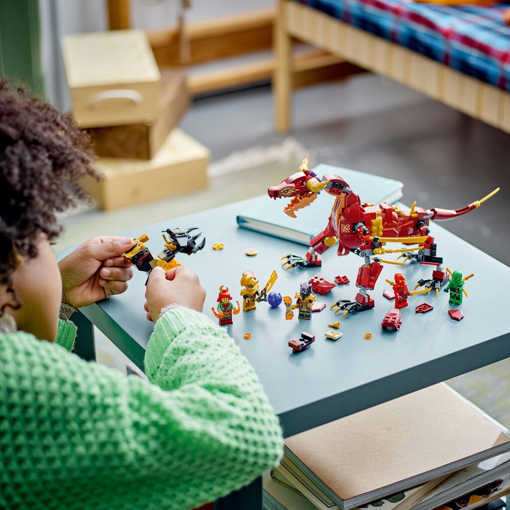 71793 LEGO® NINJAGO Heatwave muuntautumiskykyinen laavalohikäärme hinta ja tiedot | LEGOT ja rakennuslelut | hobbyhall.fi
