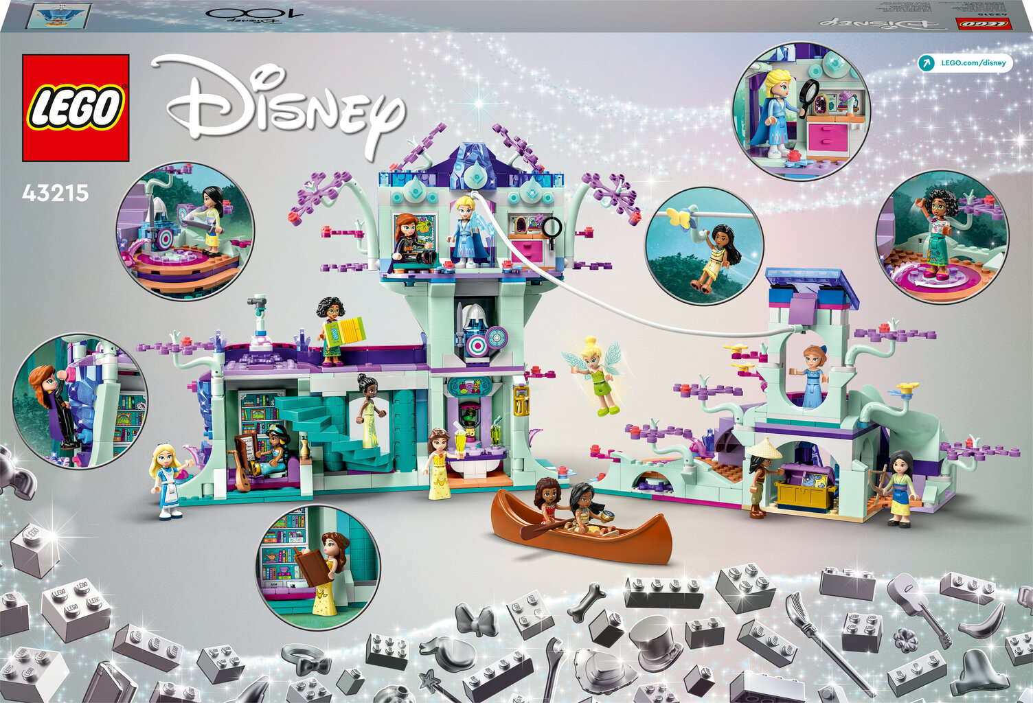 43215 LEGO® Disney Lumottu puumaja hinta ja tiedot | LEGOT ja rakennuslelut | hobbyhall.fi