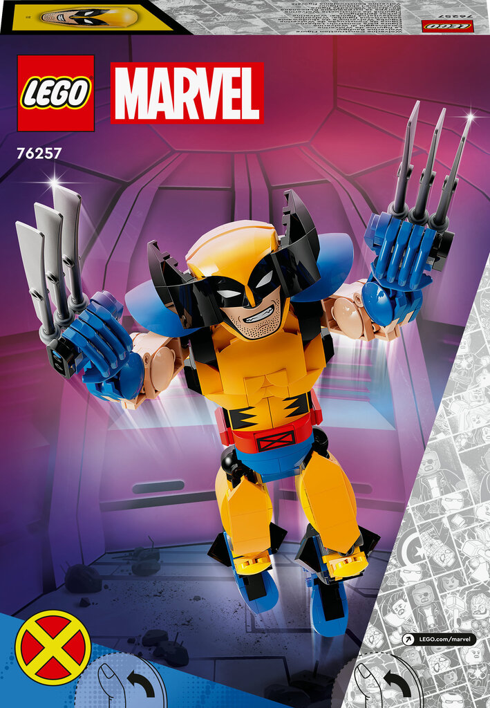 76257 LEGO® Marvel Rakennettava Wolverine-hahmo hinta ja tiedot | LEGOT ja rakennuslelut | hobbyhall.fi
