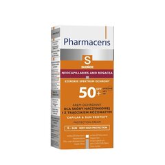 PHARMACER S, suojaava kasvovoide CAPILAR&SUN, SPF50+ 50ml hinta ja tiedot | Aurinkovoiteet | hobbyhall.fi