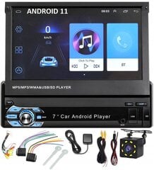 Autoradio, NAVIGOINTIMULTIMEDIAASEMA, GPS, WI-FI, Android 11 sisäänvedettävällä 7 tuuman näytöllä hinta ja tiedot | Autoradiot, multimedia | hobbyhall.fi