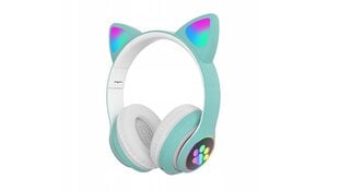 Kuulokkeet lapsille kissankorvilla, Bluetooth/LED hinta ja tiedot | Kuulokkeet | hobbyhall.fi