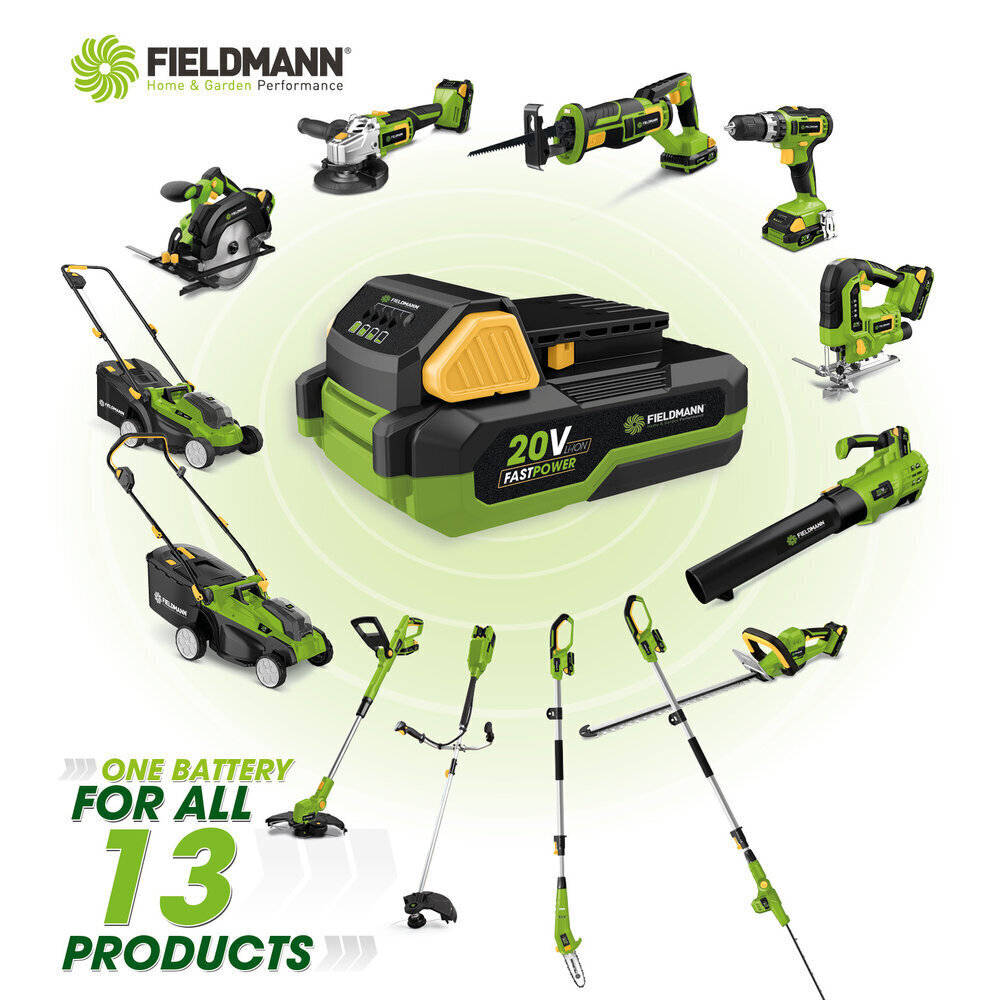 Fieldmann FAST POWER 20V akku FDUZ 79040, Li-Ion 20V / 4000 mAh hinta ja tiedot | Puutarhatyökalujen tarvikkeet | hobbyhall.fi