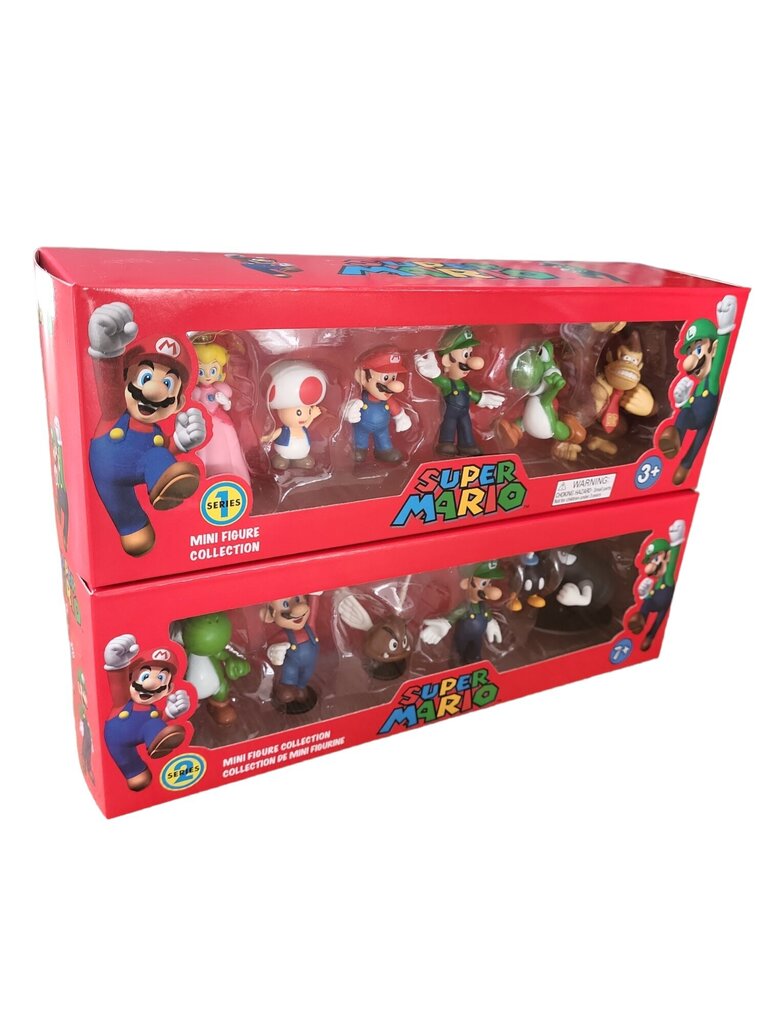 Super Mario Bros. -figuurisarja, 6 palaa hinta ja tiedot | Poikien lelut | hobbyhall.fi