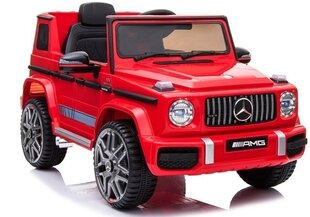 Mercedes Benz G63 AMG, yksipaikkainen sähköauto lapsille, punainen hinta ja tiedot | Lasten sähköautot | hobbyhall.fi