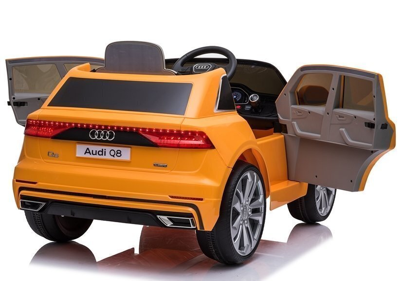 Lasten sähköauto Audi Q8 Keltainen hinta ja tiedot | Lasten sähköautot | hobbyhall.fi