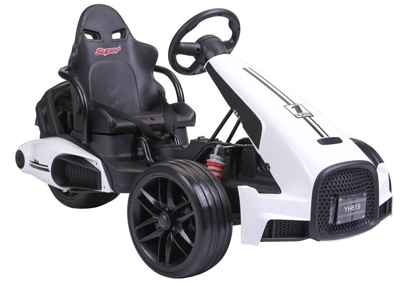 Lasten sähköinen go-kart CH9939 Valkoinen hinta ja tiedot | Lasten sähköautot | hobbyhall.fi