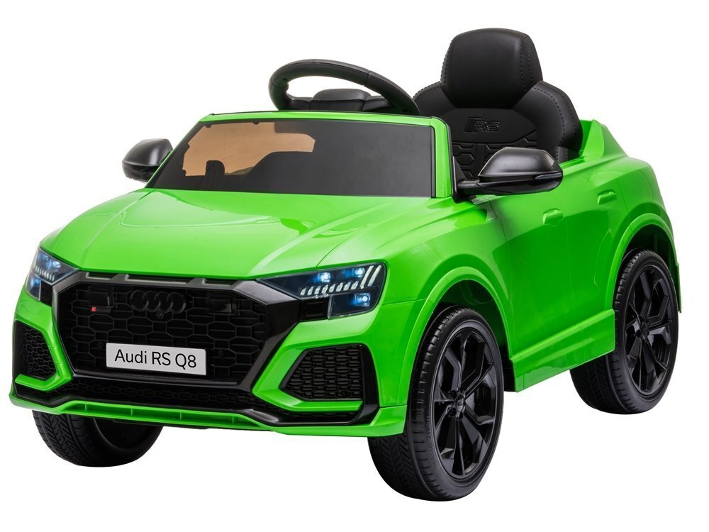 Audi RS Q8 yksipaikkainen sähköauto lapsille, vihreä hinta ja tiedot | Lasten sähköautot | hobbyhall.fi