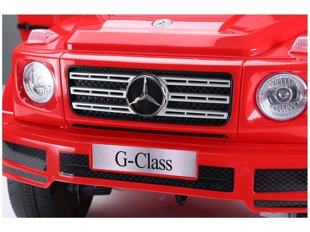 Mercedes G500 yksipaikkainen sähköauto lapsille, punainen hinta ja tiedot | Lasten sähköautot | hobbyhall.fi