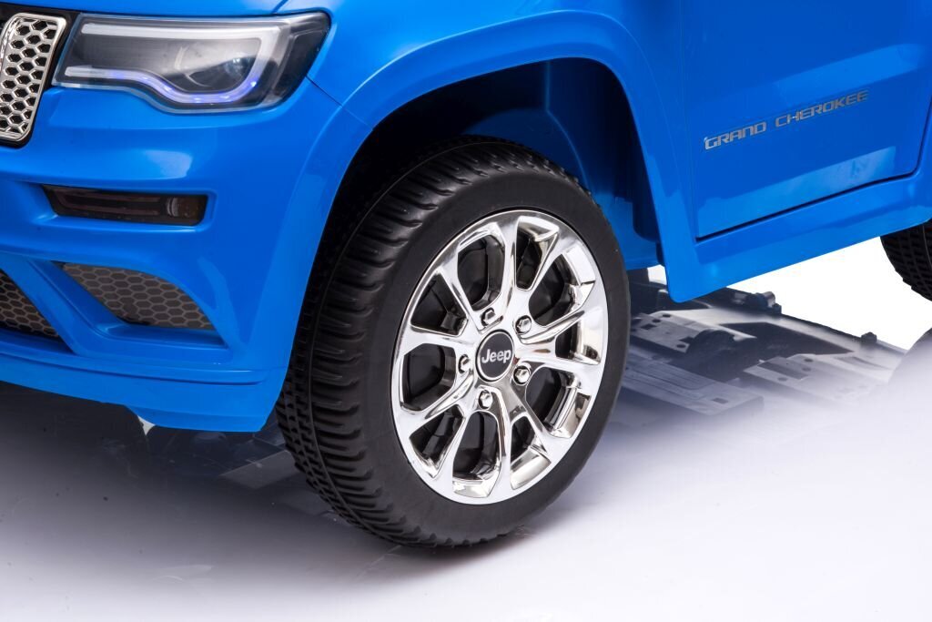 Jeep Grand Cherokee JJ2055, yksipaikkainen sähköauto lapsille, sininen hinta ja tiedot | Lasten sähköautot | hobbyhall.fi