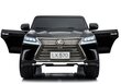 Lexus DK-LX570 sähköauto lapsille, musta hinta ja tiedot | Lasten sähköautot | hobbyhall.fi