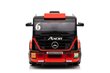 Mercedes-Benz Axor XMX622 yksipaikkainen sähköauto perävaunulla, punainen hinta ja tiedot | Lasten sähköautot | hobbyhall.fi