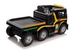 Mercedes-Benz Axor XMX622 yksipaikkainen sähköauto perävaunun kanssa, keltainen hinta ja tiedot | Lasten sähköautot | hobbyhall.fi