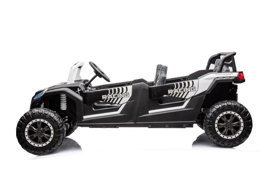 Tehokas 4x4 sähköauto nelipyöräinen A033 24V, valkoinen hinta ja tiedot | Lasten sähköautot | hobbyhall.fi