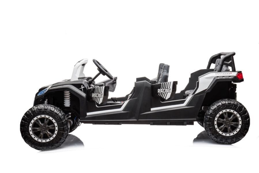 Tehokas 4x4 sähköauto nelipyöräinen A033 24V, valkoinen hinta ja tiedot | Lasten sähköautot | hobbyhall.fi