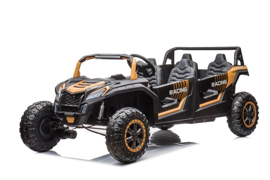 Tehokas 4x4 sähköauto lapsille 4x4 bagis A033 24V, kultaa hinta ja tiedot | Lasten sähköautot | hobbyhall.fi