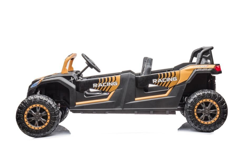 Tehokas 4x4 sähköauto lapsille 4x4 bagis A033 24V, kultaa hinta ja tiedot | Lasten sähköautot | hobbyhall.fi