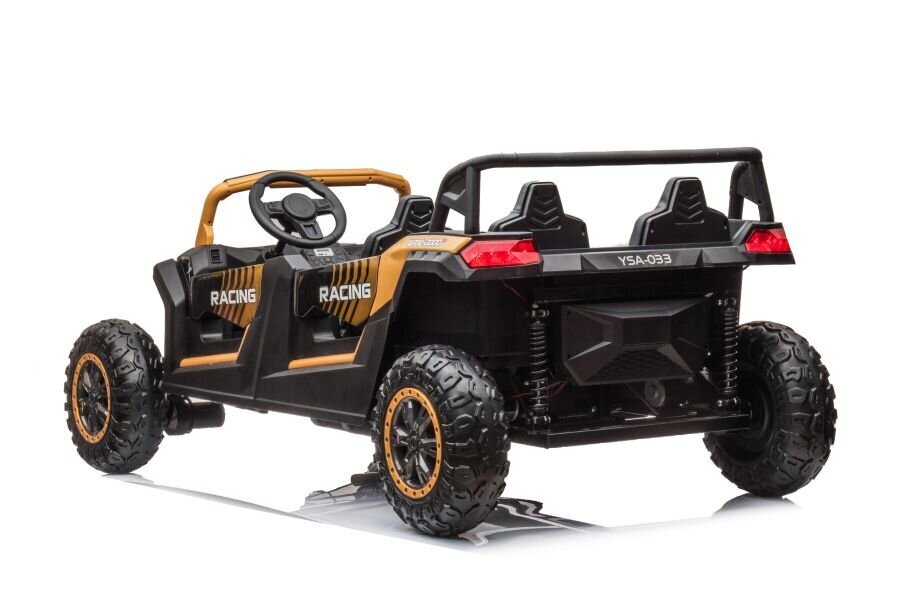 Tehokas 4x4 sähköauto lapsille 4x4 bagis A033 24V, kultaa hinta ja tiedot | Lasten sähköautot | hobbyhall.fi