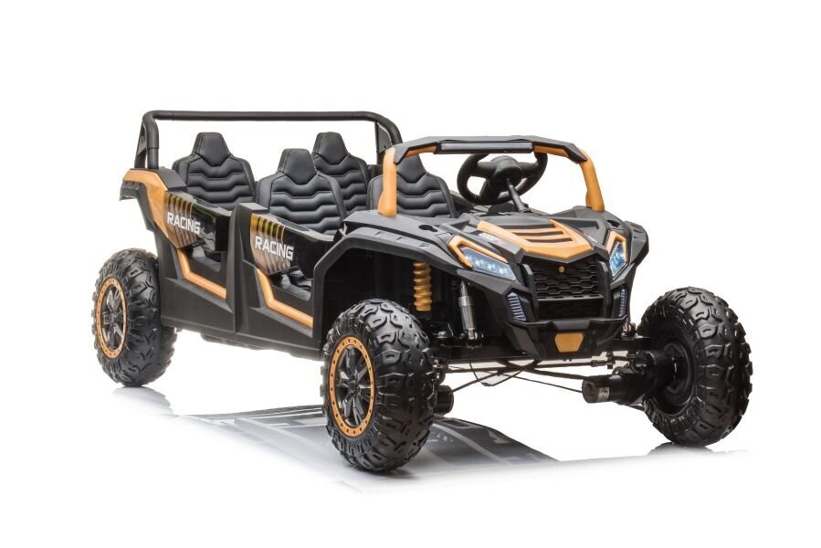 Tehokas 4x4 sähköauto lapsille 4x4 bagis A033 24V, kultaa hinta ja tiedot | Lasten sähköautot | hobbyhall.fi