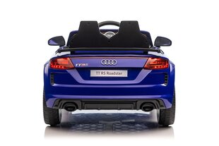 Audi TT RS, yksipaikkainen sähköauto lapsille, sininen hinta ja tiedot | Lasten sähköautot | hobbyhall.fi