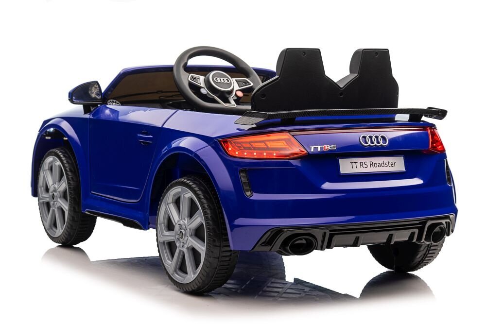 Audi TT RS, yksipaikkainen sähköauto lapsille, sininen hinta ja tiedot | Lasten sähköautot | hobbyhall.fi