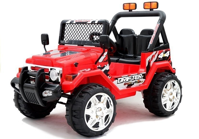 Yksipaikkainen sähköauto Jeep Raptor S618, punainen hinta ja tiedot | Lasten sähköautot | hobbyhall.fi