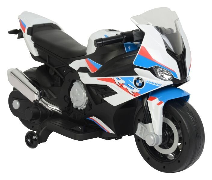 BMW S1000RR yksivaihteinen lasten moottoripyörä, valkoinen hinta ja tiedot | Lasten sähköautot | hobbyhall.fi