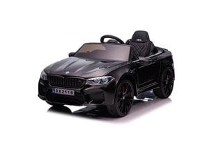 BMW M5 yksipaikkainen sähköauto, musta hinta ja tiedot | Lasten sähköautot | hobbyhall.fi