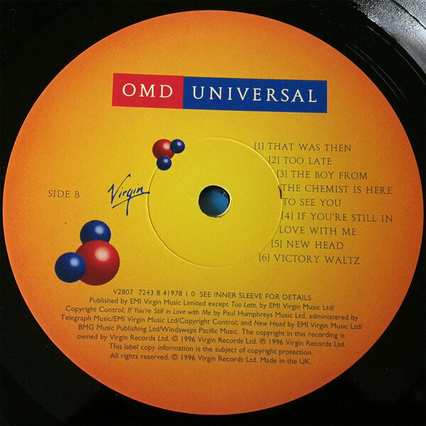 LP OMD (Orchestral Manoeuvres In The Dark) Universal (180, Remastered) Vinyylilevy hinta ja tiedot | Vinyylilevyt, CD-levyt, DVD-levyt | hobbyhall.fi