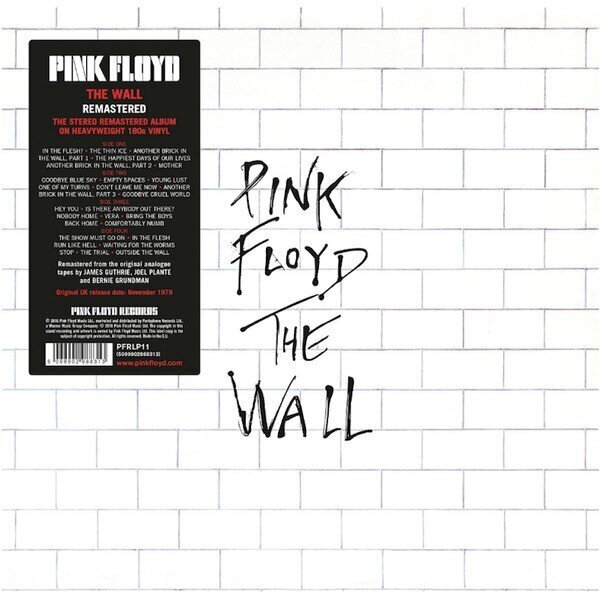 2LP PINK FLOYD THE WALL (180 g, remastered) Vinyylilevy hinta ja tiedot | Vinyylilevyt, CD-levyt, DVD-levyt | hobbyhall.fi