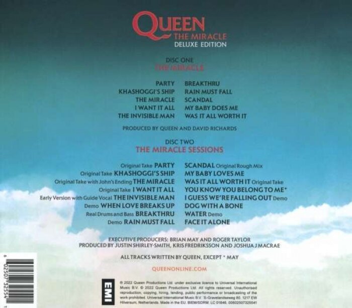 2CD QUEEN The Miracle (2022 Limited Deluxe Edition) CD hinta ja tiedot | Vinyylilevyt, CD-levyt, DVD-levyt | hobbyhall.fi