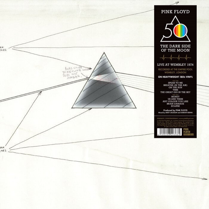 LP PINK FLOYD The Dark Side Of The Moon – Live At Wembley Empire Pool, London, 1974 (2023 Master, 180g) Vinyylilevy hinta ja tiedot | Vinyylilevyt, CD-levyt, DVD-levyt | hobbyhall.fi