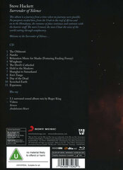 1 Blu-Ray Disc + 1CD STEVE HACKETT Surrender Of Silence (Limited Deluxe Mediabook) CD, Blu-Ray hinta ja tiedot | Vinyylilevyt, CD-levyt, DVD-levyt | hobbyhall.fi