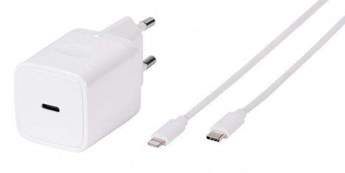 VIVANCO USB Type C / Lightning for Apple, 20W hinta ja tiedot | Puhelimen laturit | hobbyhall.fi