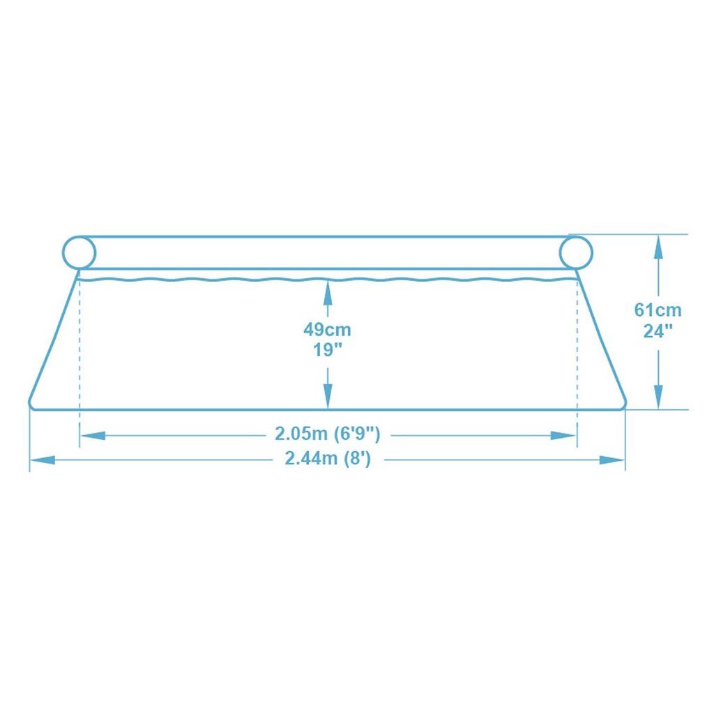 Lasten ulkoallas, 9in1, 244 x 61 cm. hinta ja tiedot | Uima-altaat | hobbyhall.fi