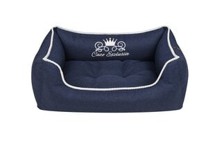 Cazo Soft Bed Royal Line Navy sänky koirille 65x50cm hinta ja tiedot | Cazo Lemmikit | hobbyhall.fi