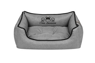 Cazo Soft Bed Royal Line harmaa sänky koirille 95x75cm hinta ja tiedot | Cazo Lemmikit | hobbyhall.fi