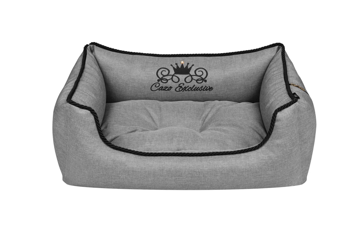 Cazo Soft Bed Royal Line harmaa sänky koirille 95x75cm hinta ja tiedot | Pedit ja pesät | hobbyhall.fi
