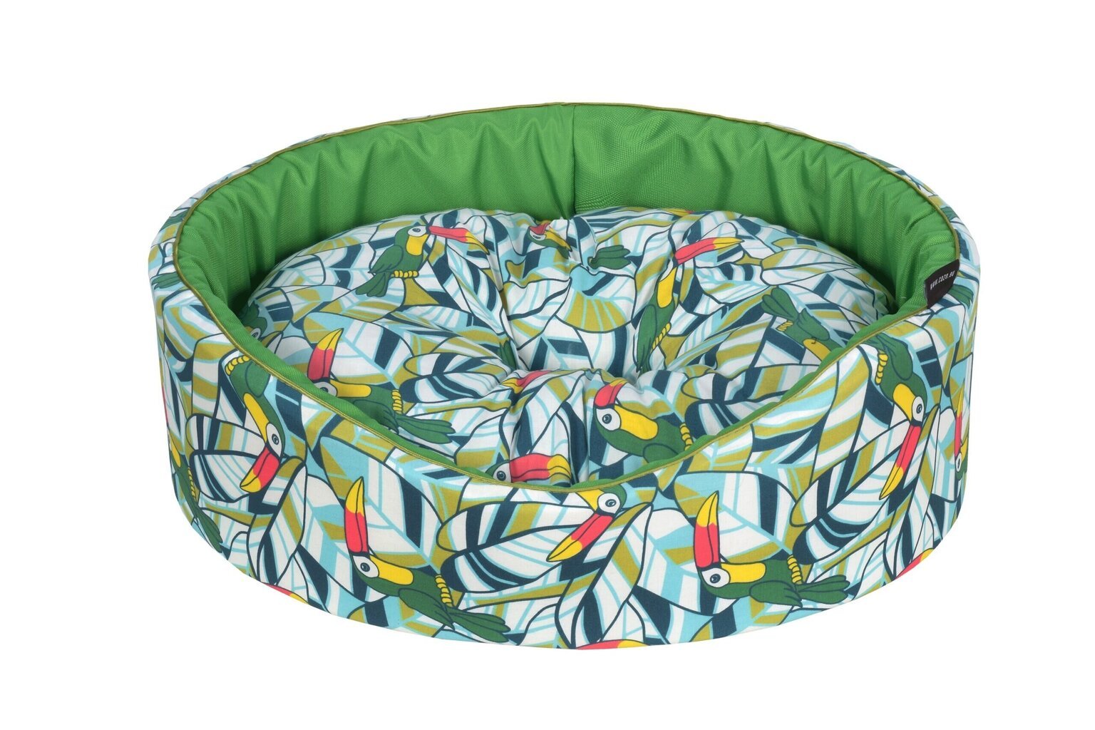 Cazo Foam Bed Cotton Toucan sänky koirille 50x46cm hinta ja tiedot | Pedit ja pesät | hobbyhall.fi