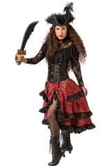 Naamiaisasu Steampunk-korsetti, musta hinta ja tiedot | Naamiaisasut | hobbyhall.fi