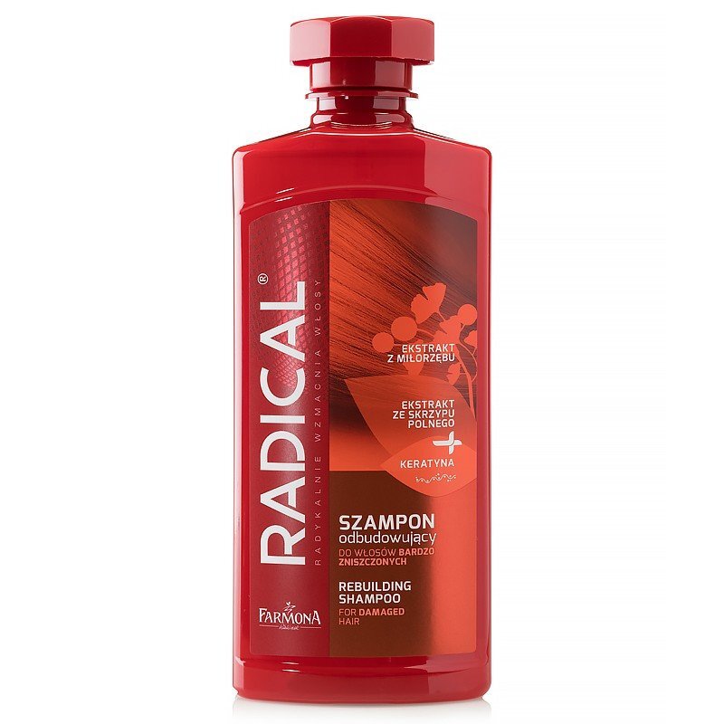 Shampoo vaurioituneille hiuksille Farmona Radical Rebuilding 400 ml hinta ja tiedot | Shampoot | hobbyhall.fi