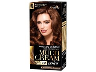 Joanna Multi Cream Color hiusväri 100 ml, 38 Chestnut Brown hinta ja tiedot | Joanna Hajuvedet ja kosmetiikka | hobbyhall.fi