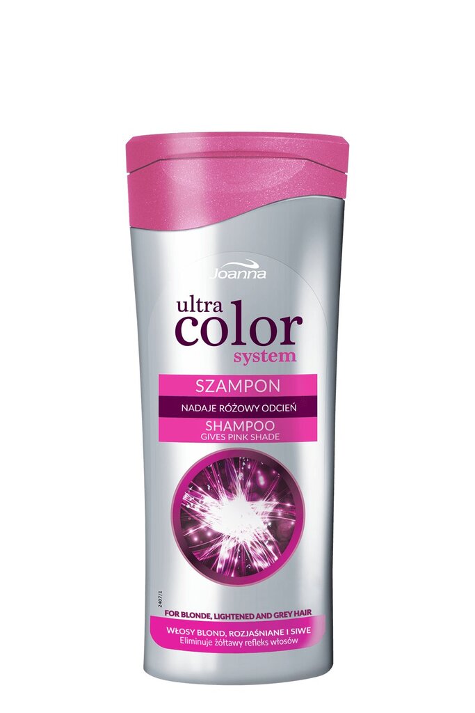 Joanna Ultra Color System Shampoo vaaleanpunainen sävyte 200 ml hinta ja tiedot | Shampoot | hobbyhall.fi