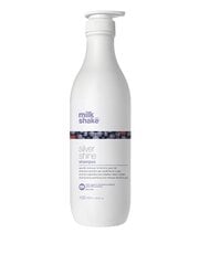 Shampoo harmaille ja vaaleille hiuksille Milk Shake Silver Shine Shampoo 1000ml hinta ja tiedot | Shampoot | hobbyhall.fi